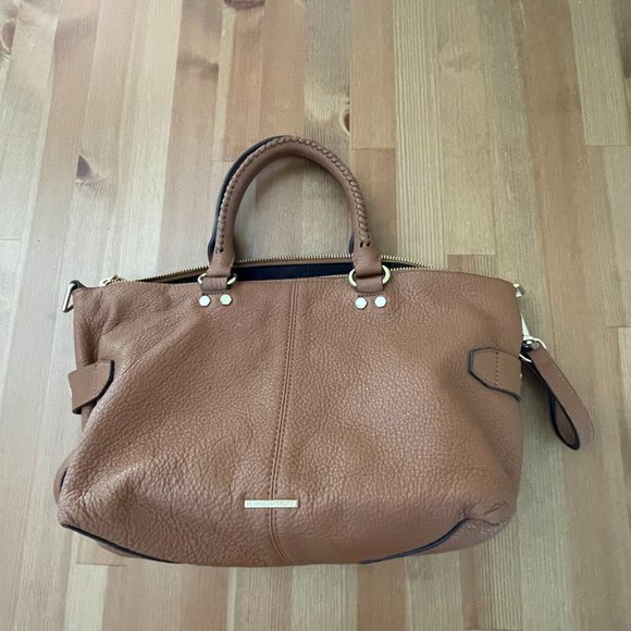 Like New Rebecca Minkoff Brown Leather Convertible Handle Bag - Picture 6 of 10